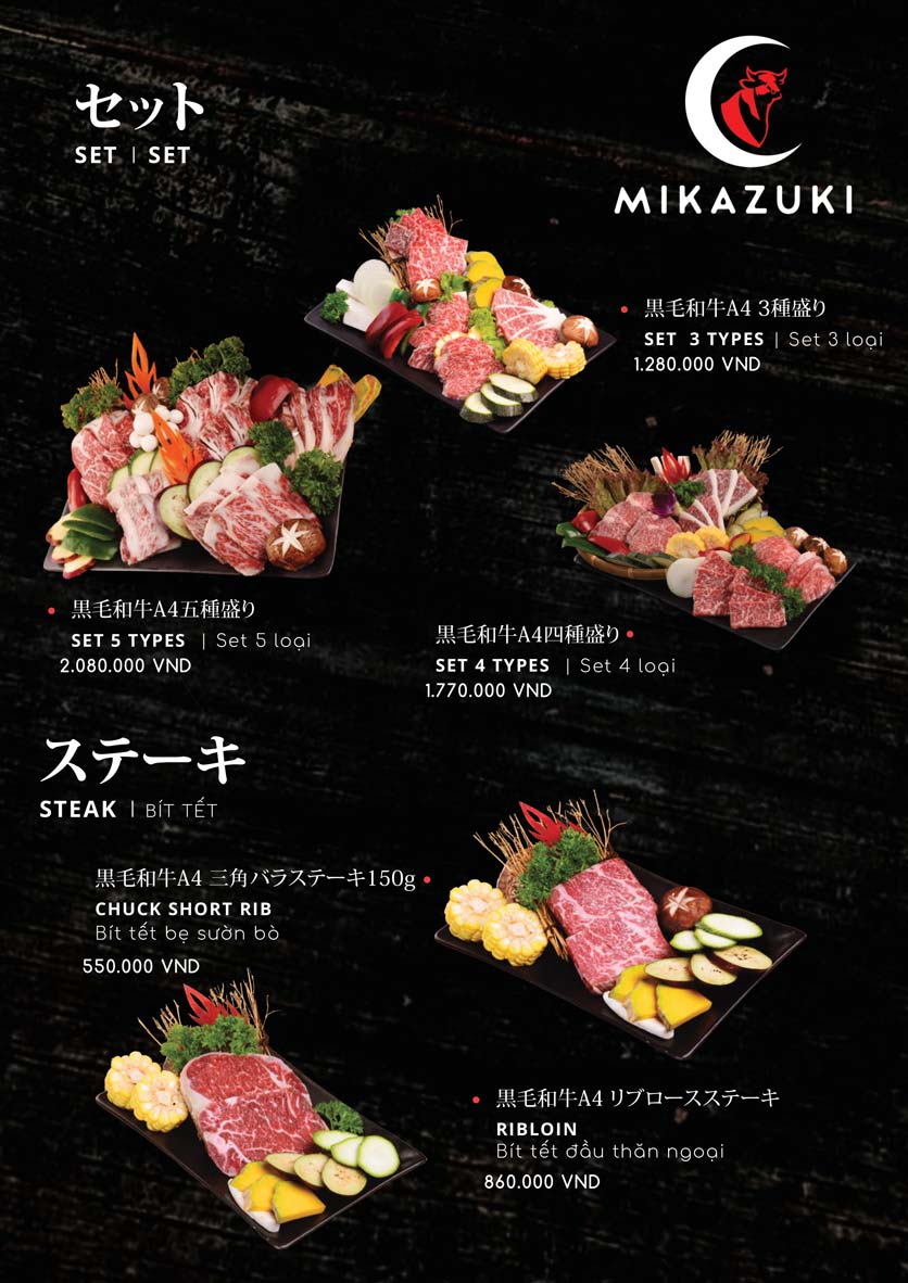Menu Mikazuki – Phù Tang Nguyệt Quán – Tôn Đức Thắng 3 