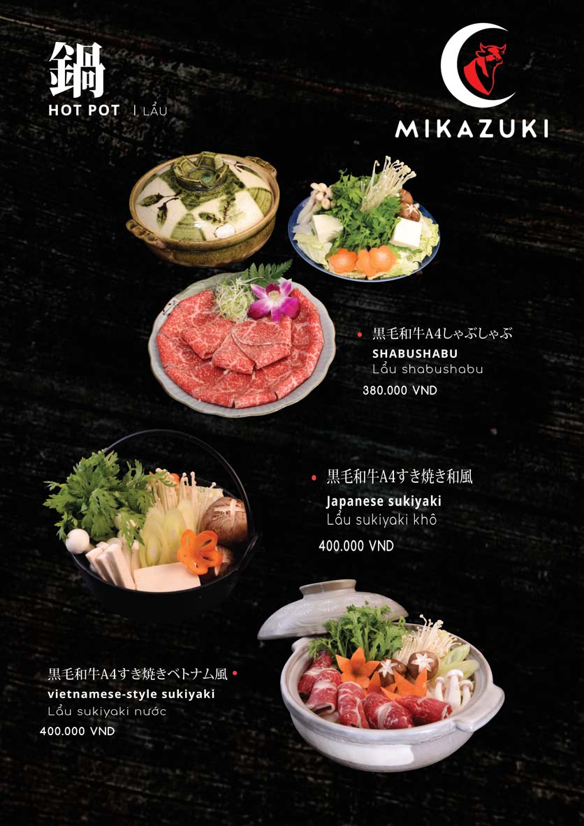 Menu Mikazuki – Phù Tang Nguyệt Quán – Tôn Đức Thắng 7 