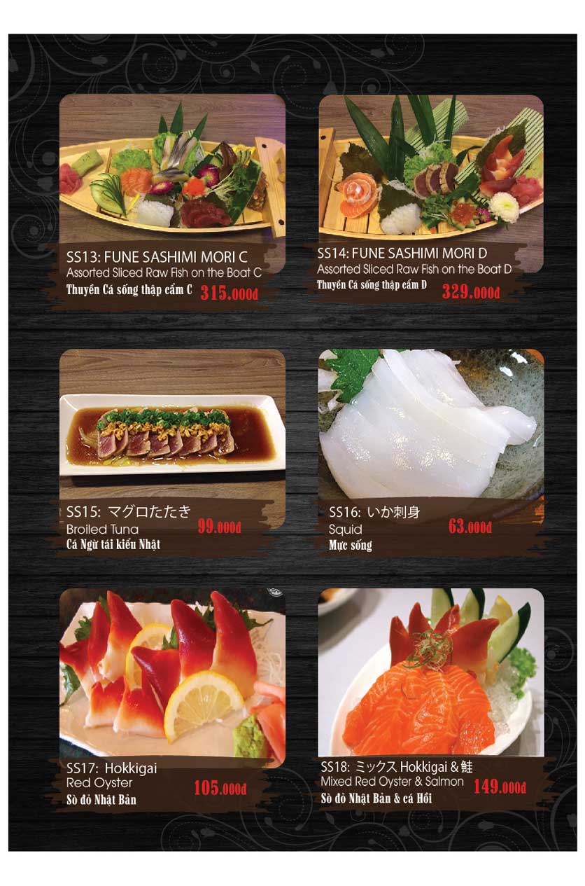 Menu Miya Sushi & BBQ - Nguyễn Trãi 16 