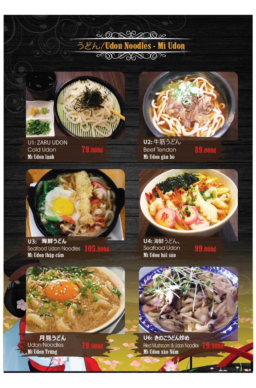 Menu Miya Sushi & BBQ - Nguyễn Trãi 22 