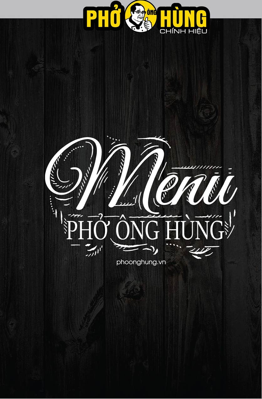 Menu Phở Ông Hùng – Huỳnh Thúc Kháng 1