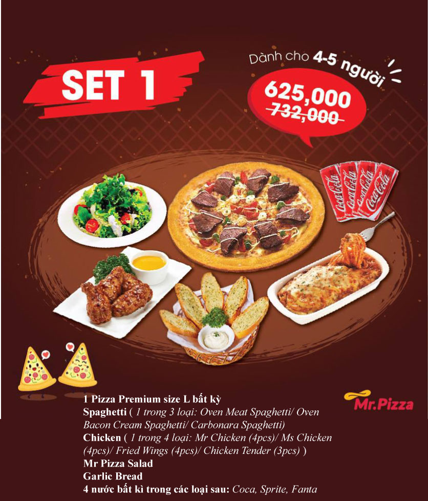Menu Mr Pizza – Thái Phiên 1