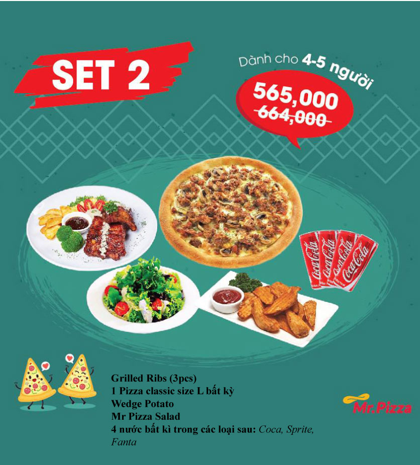 Menu Mr Pizza – Thái Phiên 2