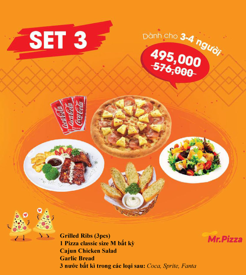 Menu Mr Pizza – Thái Phiên 3