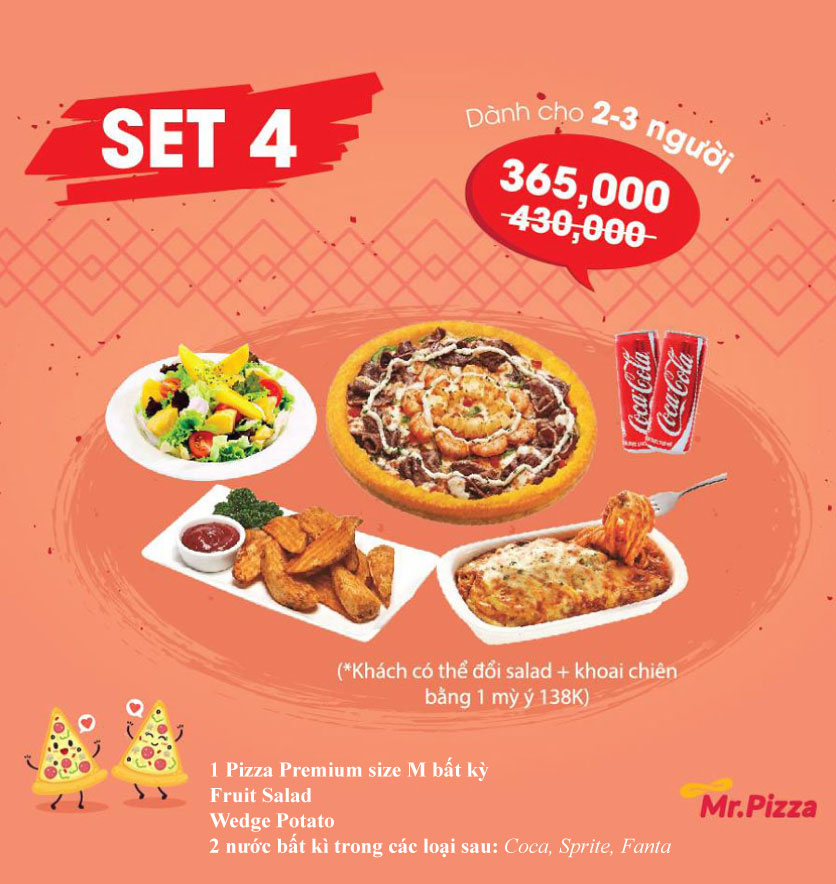 Menu Mr Pizza – Thái Phiên 4