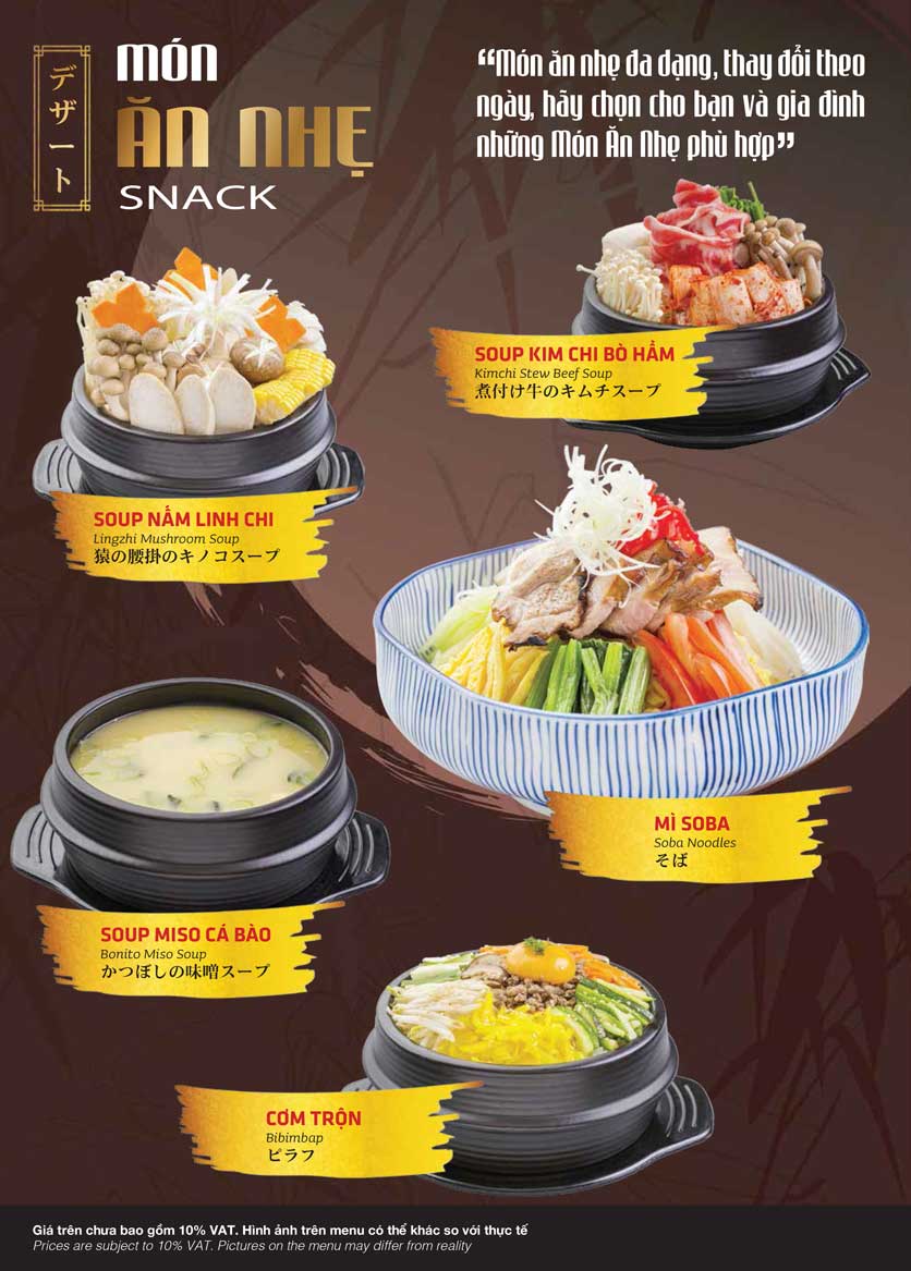 Menu Samurai BBQ - Âu Cơ 3