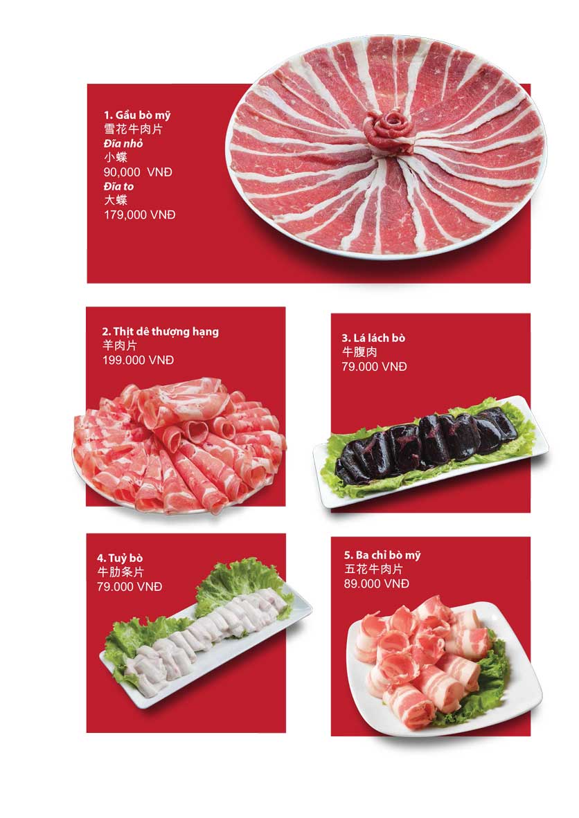 Menu San Xi Lou Hotpot - Láng Hạ 5