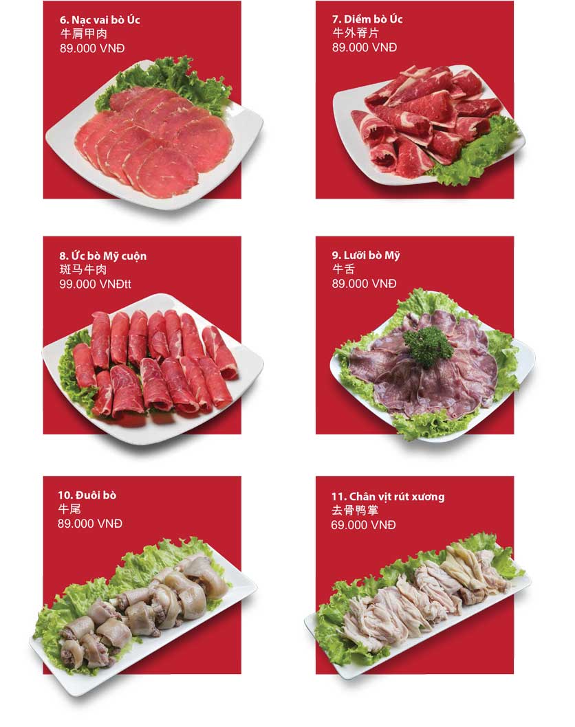 Menu San Xi Lou Hotpot - Láng Hạ 6