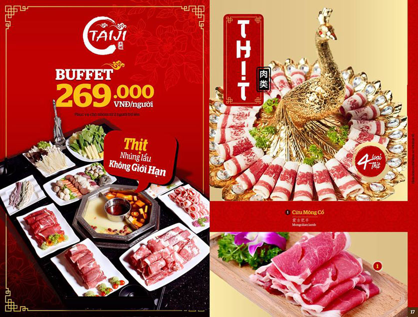 Menu Taiji Hotpot - Hàng Bông 3
