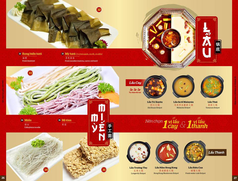 Menu Taiji Hotpot - Hàng Bông 8