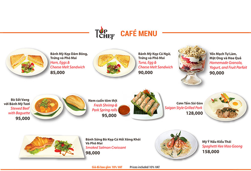 Menu Top Chef – Golden Westlake 2
