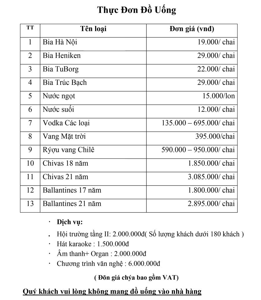 Menu Vạn Tuế - Thái Thịnh  12 