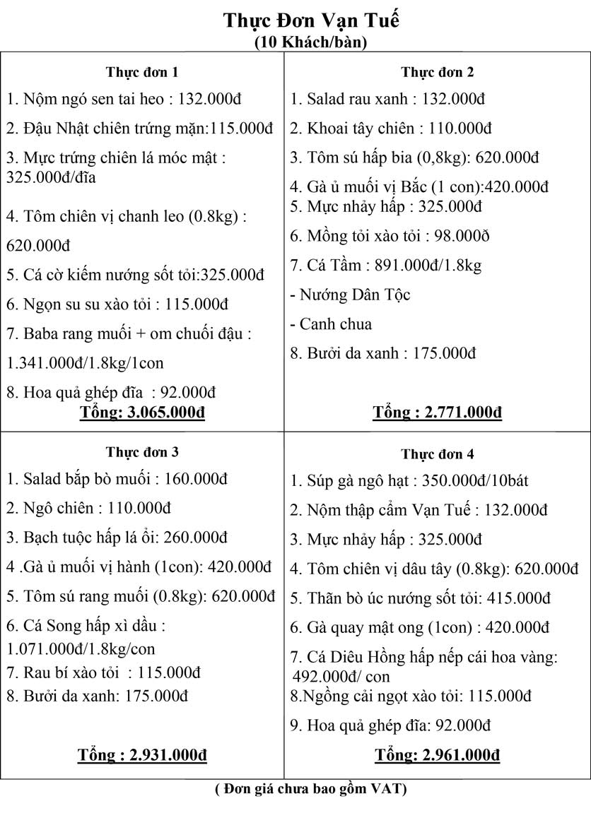 Menu Vạn Tuế - Thái Thịnh  13 