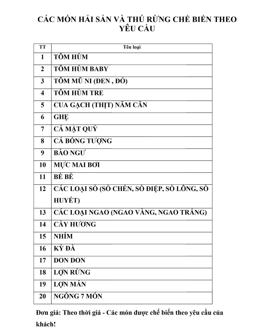 Menu Vạn Tuế - Thái Thịnh  15 