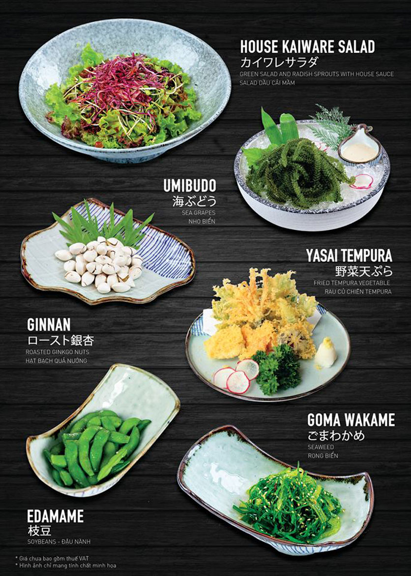 Menu Yen Sushi & Sake Pub – Lê Quý Đôn  12 