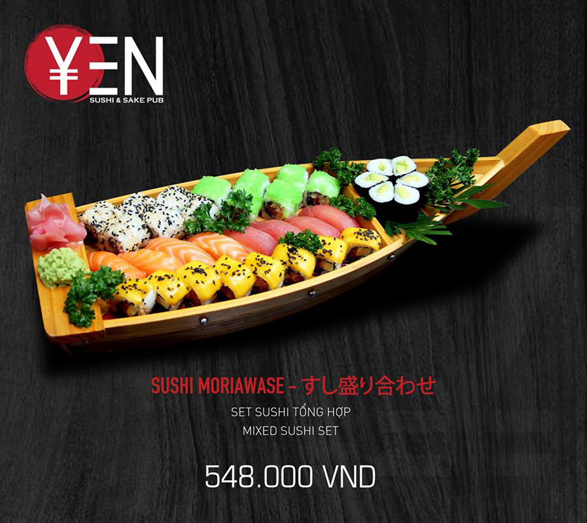 Menu Yen Sushi & Sake Pub – Lê Quý Đôn  15 