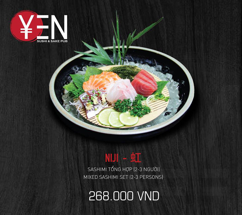 Menu Yen Sushi & Sake Pub – Lê Quý Đôn  22 