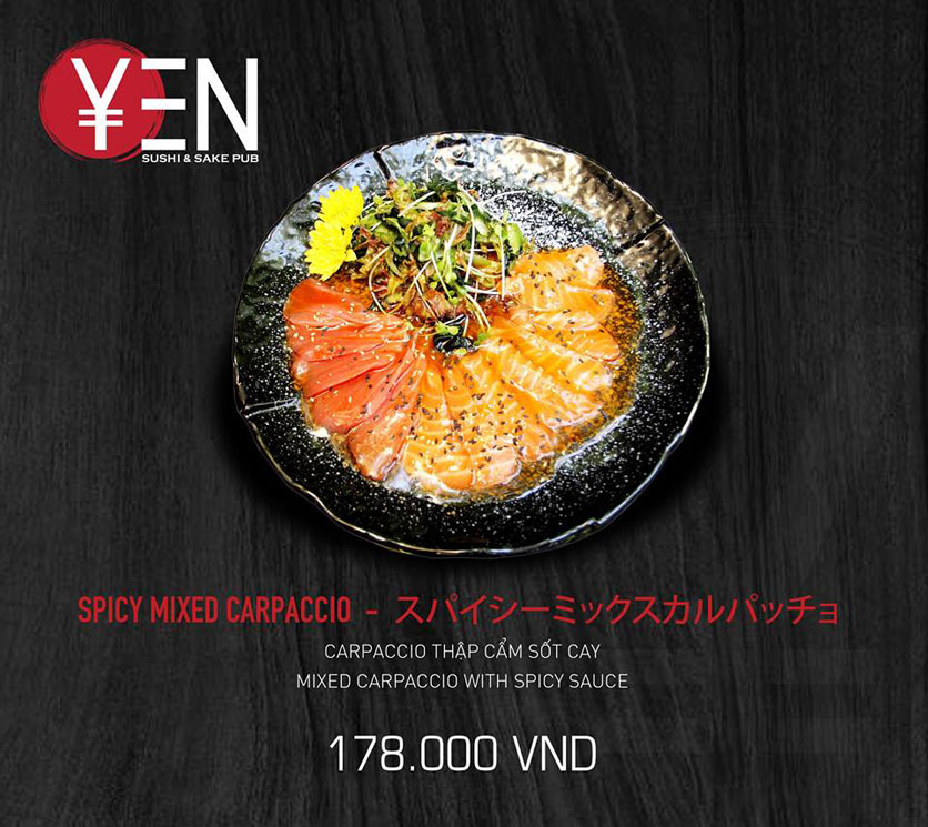 Menu Yen Sushi & Sake Pub – Lê Quý Đôn  25 