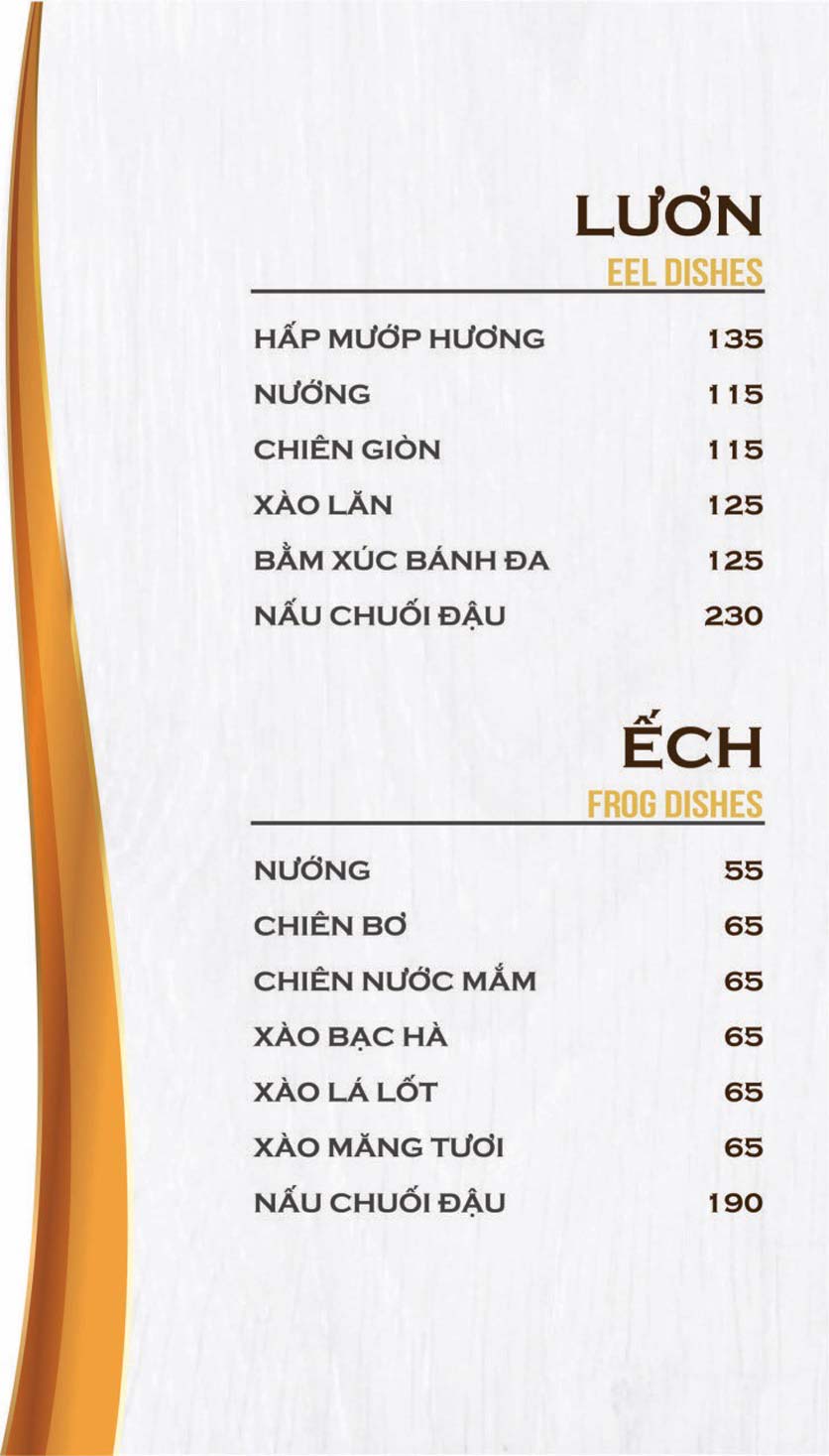 Menu Ẩm thực Thảo Điền - Quốc Hưng 9