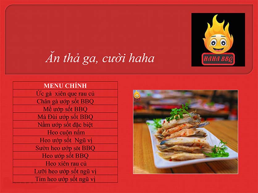 Menu Haha BBQ - Tây Thạnh 5
