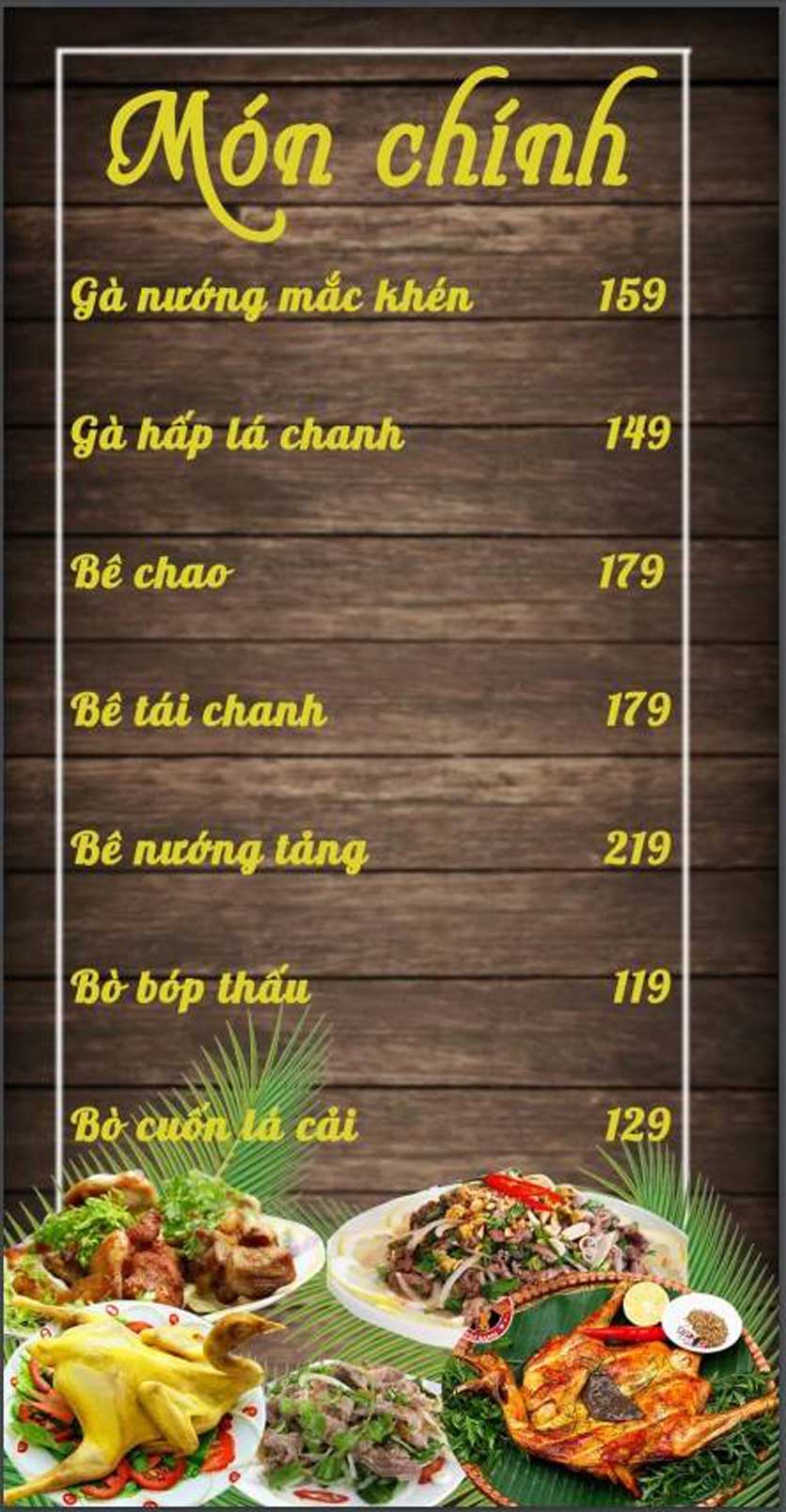 Menu Mộc Châu Ngon – Trung Yên 3 7