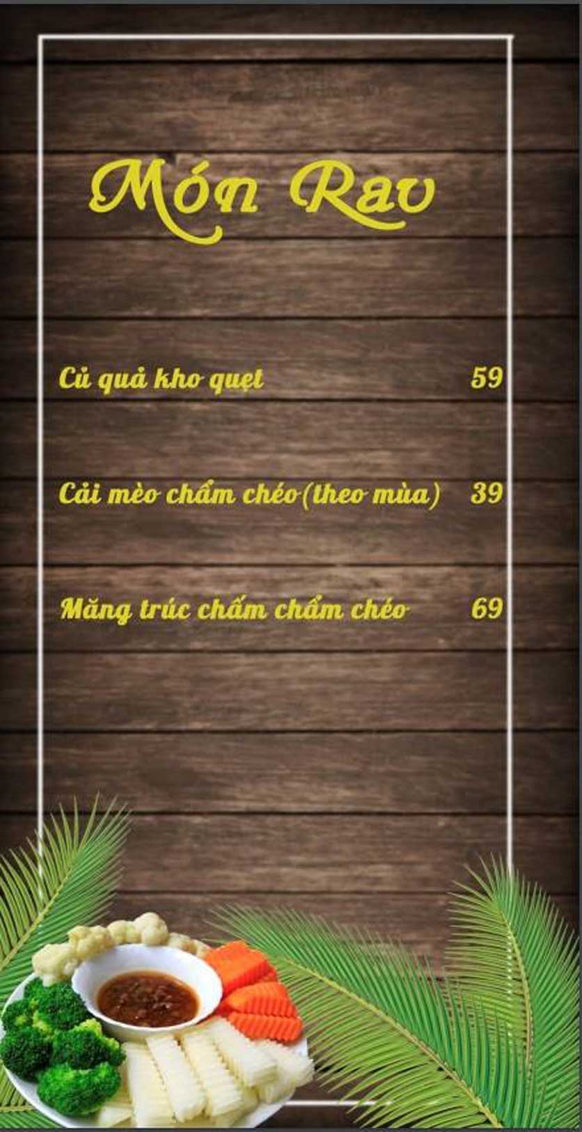 Menu Mộc Châu Ngon – Trung Yên 3 9