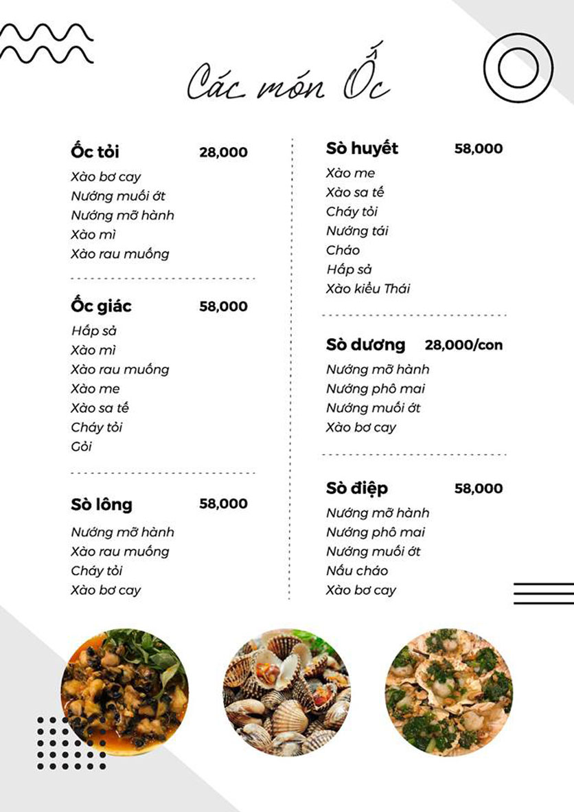Menu Ốc Gì Đây - Nguyễn Duy Dương 2