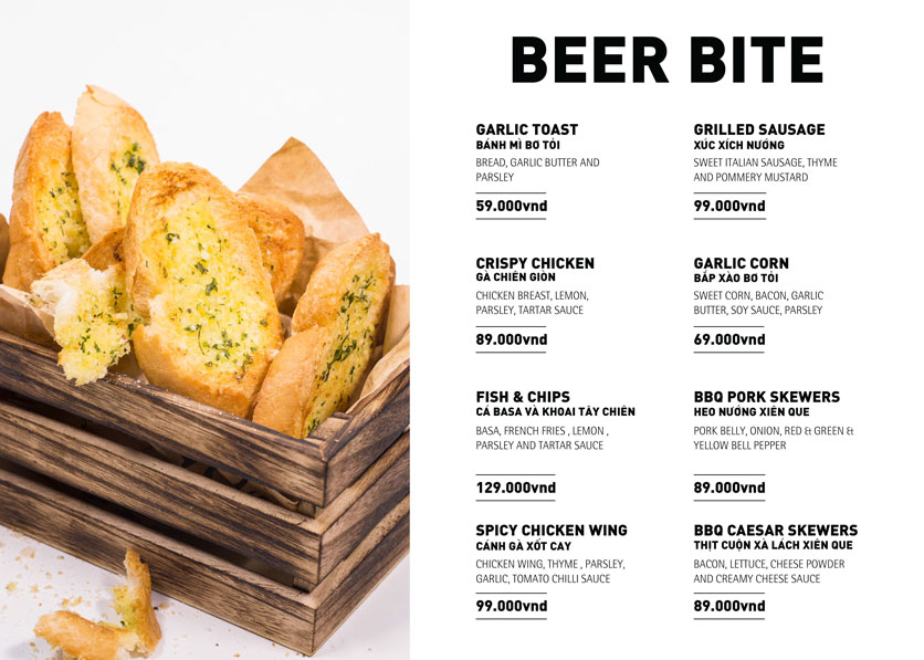 Menu The Rooftop BBQ – Lê Duẩn 7