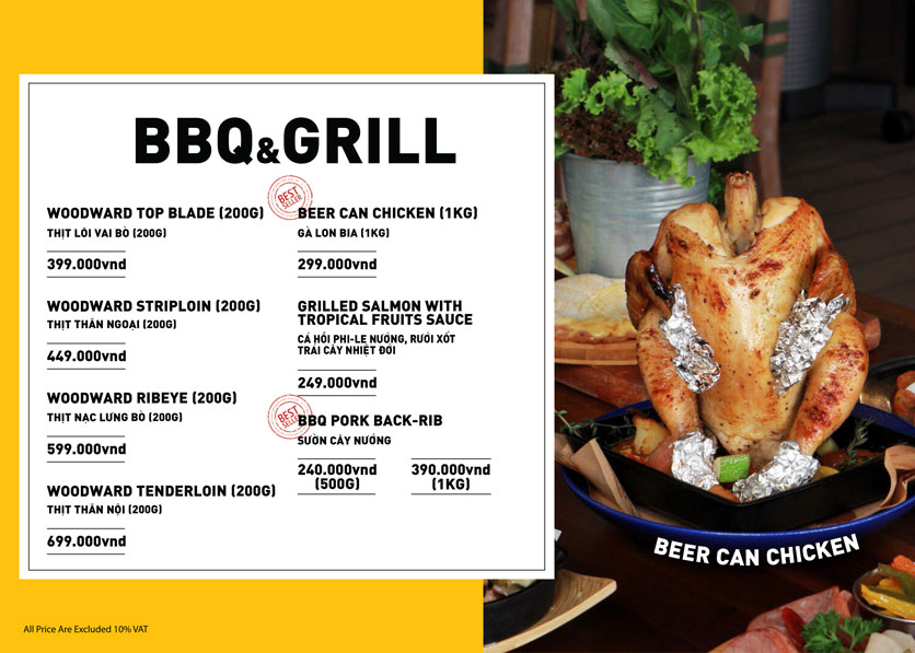 Menu The Rooftop BBQ – Lê Duẩn 9