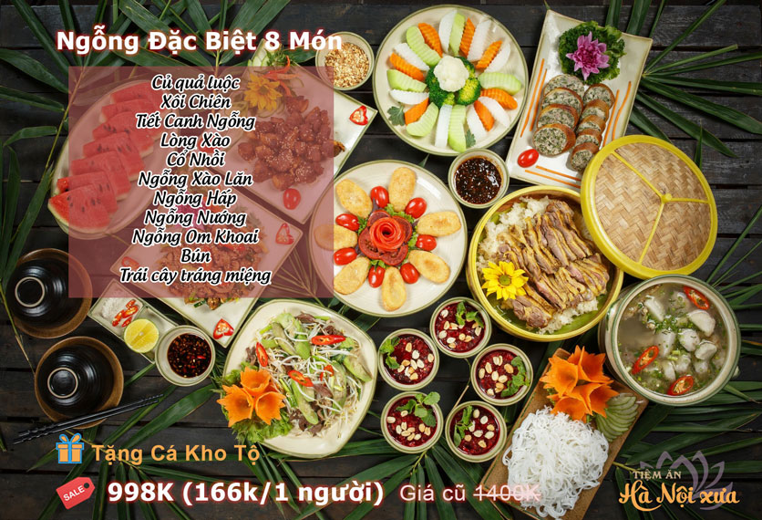Menu Tiệm ăn Hà Nội xưa - Đê La Thành 1