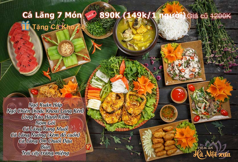 Menu Tiệm ăn Hà Nội xưa - Đê La Thành 2