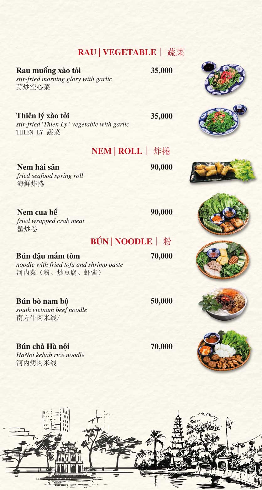 Menu Việt Food - Hồ Nghinh    3 