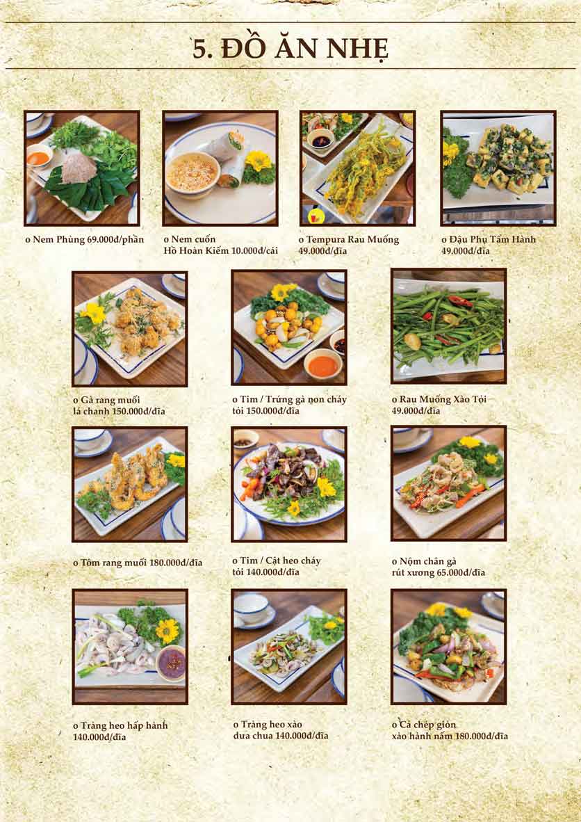 Menu Lẩu Hồi Đó - Võ Thị Sáu 8