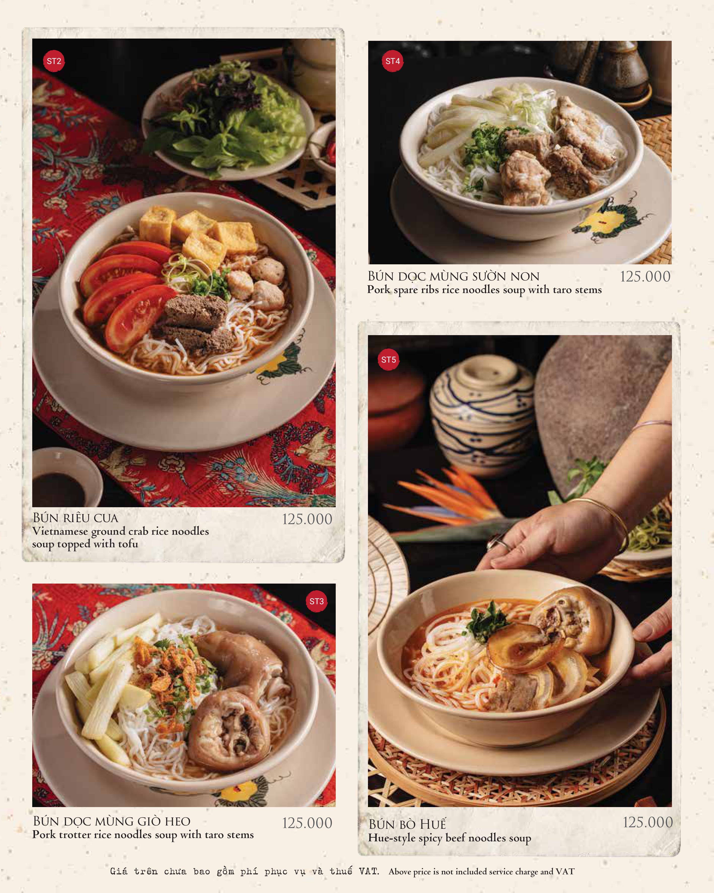 Menu Đông Dương - Trương Định 5