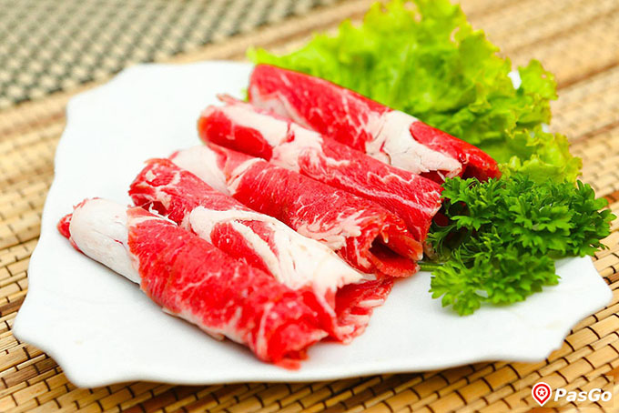 Màu thịt tươi tắn tại Nhà hàng Đệ Nhất Nướng 104 Yết Kiêu