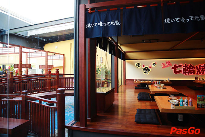 Không gian rộng thoáng mang thiết kế Nhật Bản độc đáo tại quán ăn Phan Văn Trị