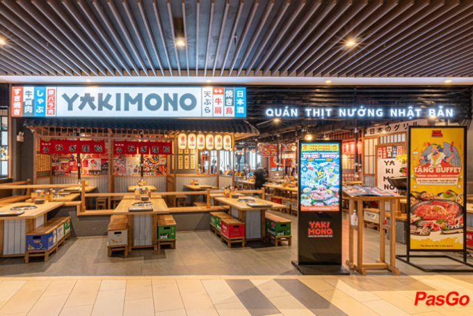 Không gian hiện đại, thoáng đãng tại nhà hàng yakimono