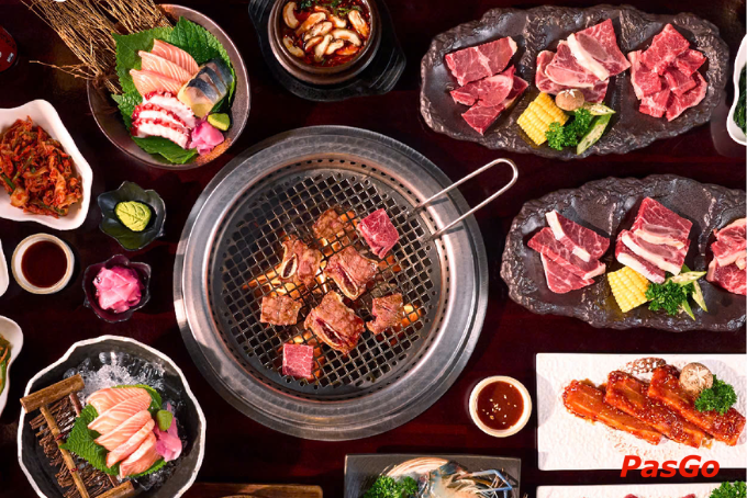 Set buffet nướng cao cấp hảo hạng tại Tasaki BBQ - quán buffet nướng trong Aeon Bình Tân 