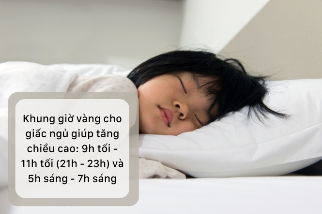 Nên ngủ khi bao nhiêu giờ nhằm tăng chiều cao: 9h tối cho tới 7h sáng