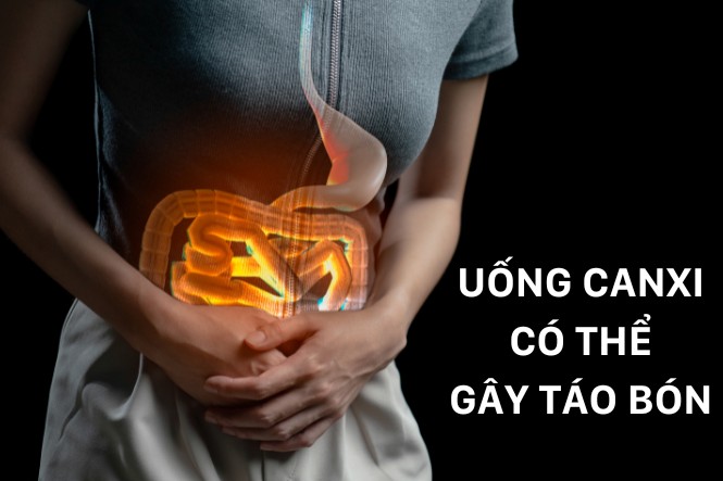 Táo bón là tác dụng phụ khi uống canxi