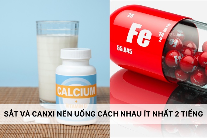 Canxi cho bà bầu uống khi nào: Cách sắt 2 tiếng