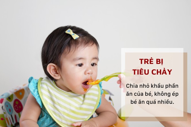 Bé bị tiêu chảy phải làm sao: Chia nhỏ bữa ăn cho trẻ