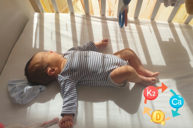 Tắm nắng giúp việc bố sung D3 K2 cho trẻ sơ sinh dễ dàng hơn