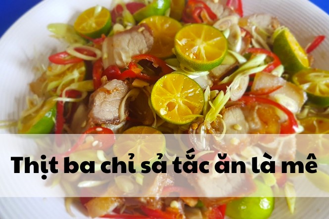 Món ngon với thịt ba chỉ