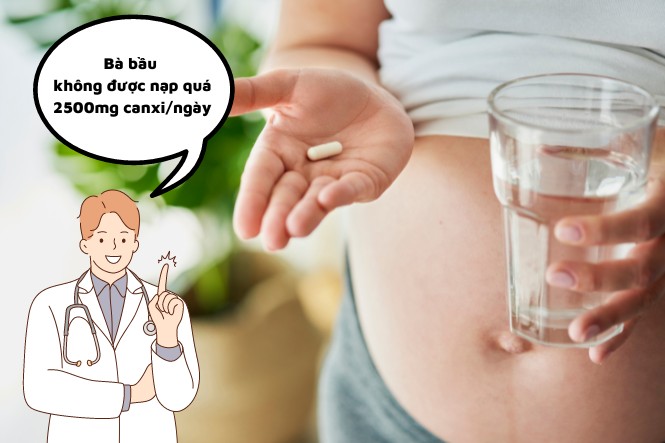 Bà bầu nên bổ sung canxi đúng theo lượng chuyên gia khuyến cáo