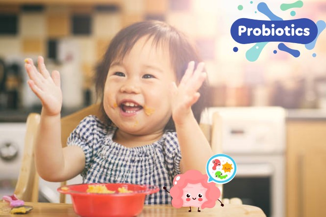 Bổ sung lợi khuẩn để hỗ trợ quá trình tiêu hoá của bé