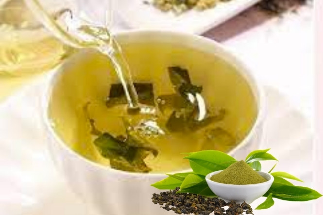 Kết hợp với lá sen khô và trà xanh để uống giảm béo