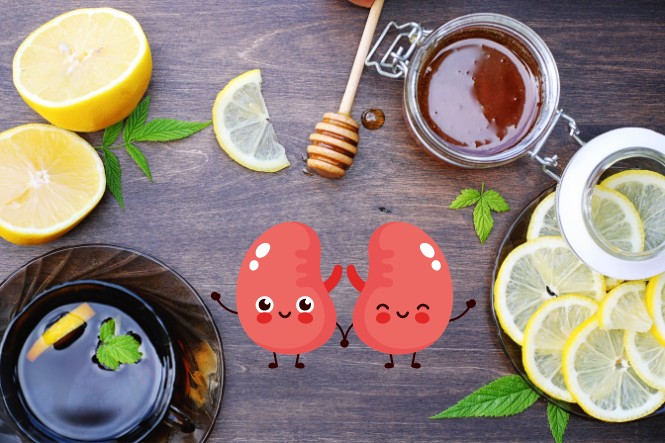 Uống mật ong với chanh giúp ngăn ngừa sỏi thận