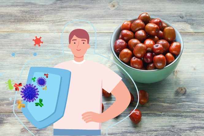 Ăn táo đỏ có tác dụng gì: Tăng cường miễn dịch