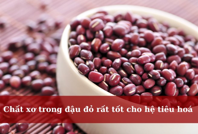 Công dụng của đậu đỏ: Tốt cho hệ tiêu hoá
